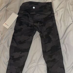Lululemon Athletica Black Camouflage Leggings